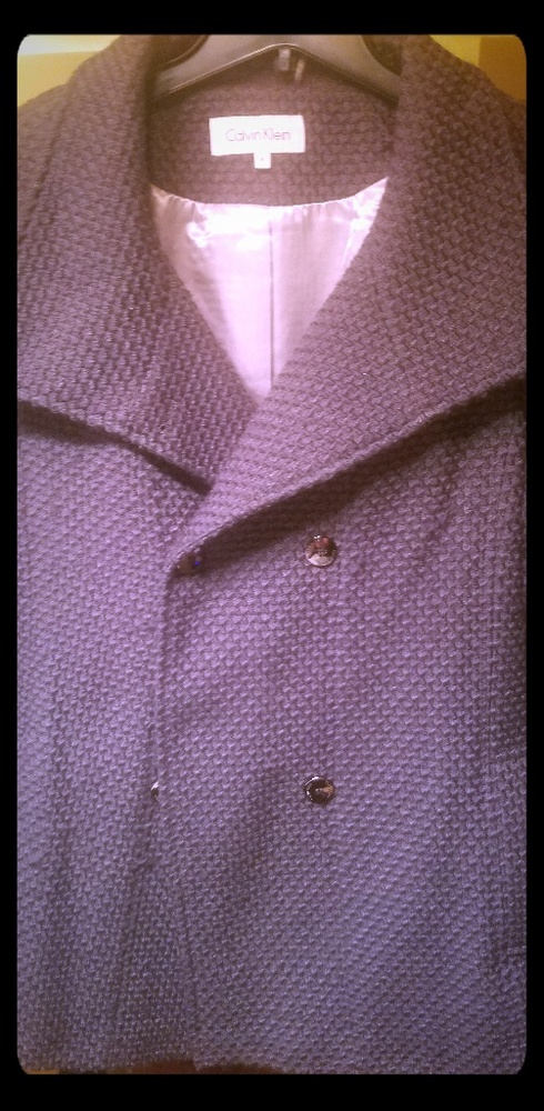 Calvin Klein gray peacoat